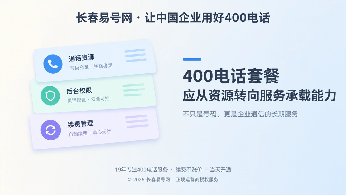 2026年400电话套餐解析：别把通信套餐当流量包